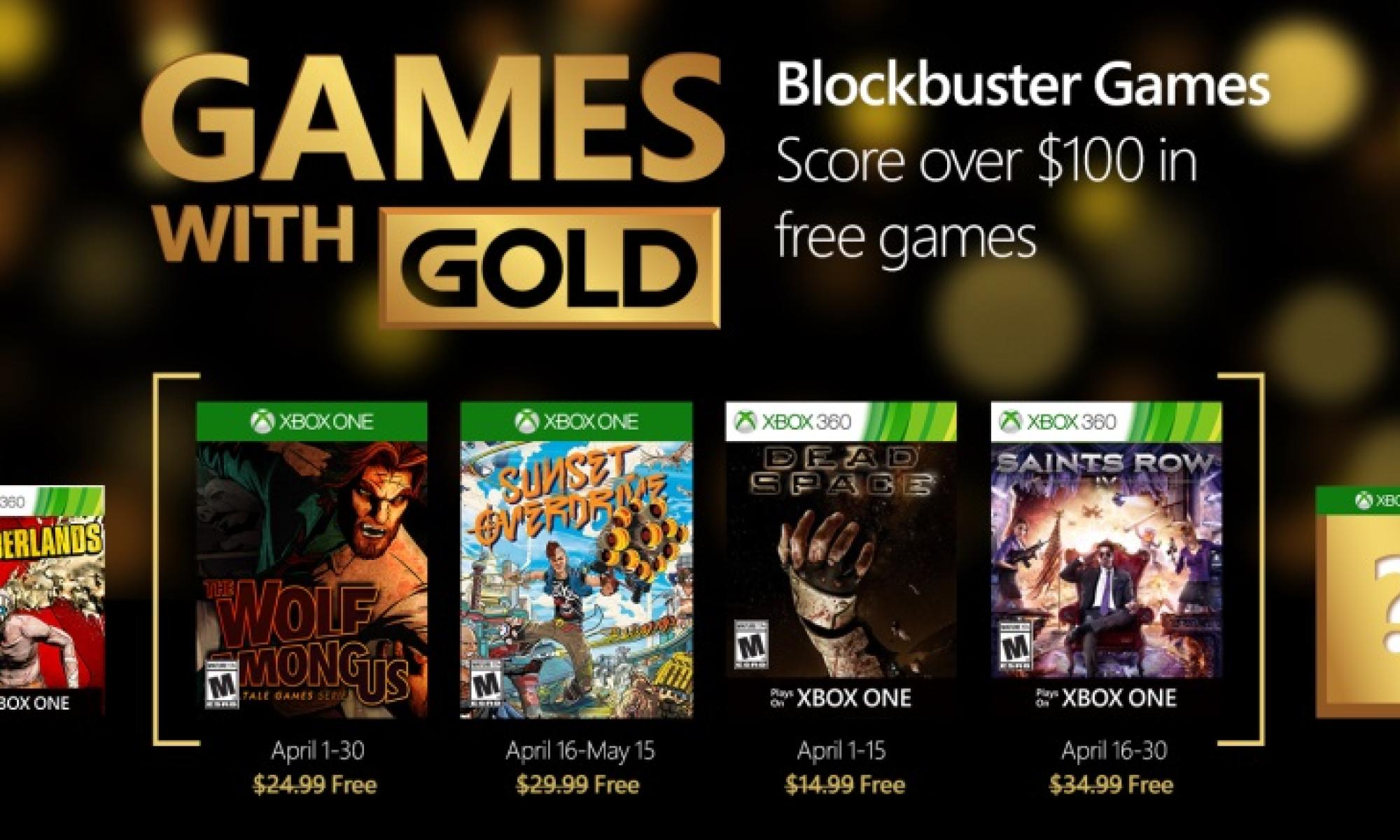 Games with gold huhtikuu