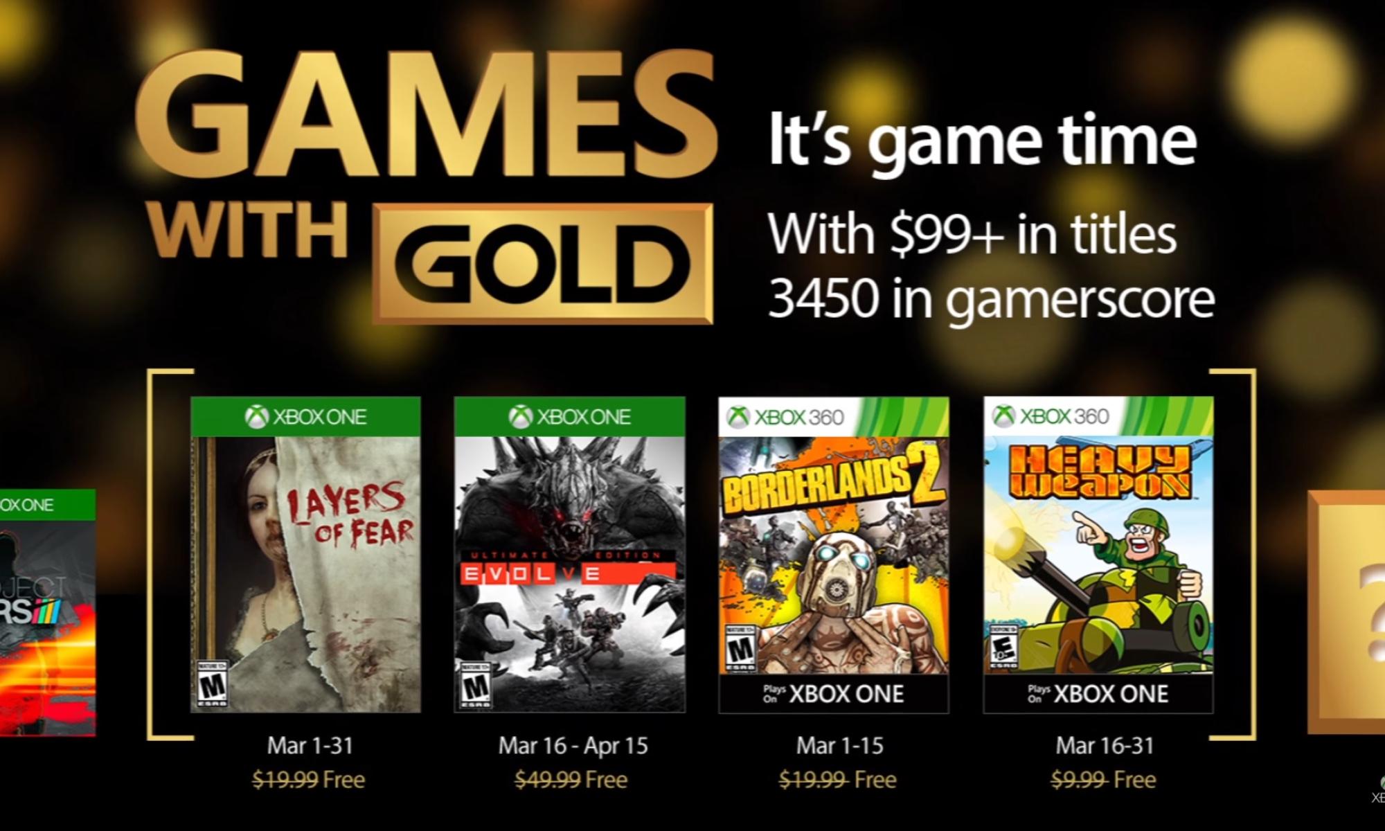 Games with gold maaliskuu