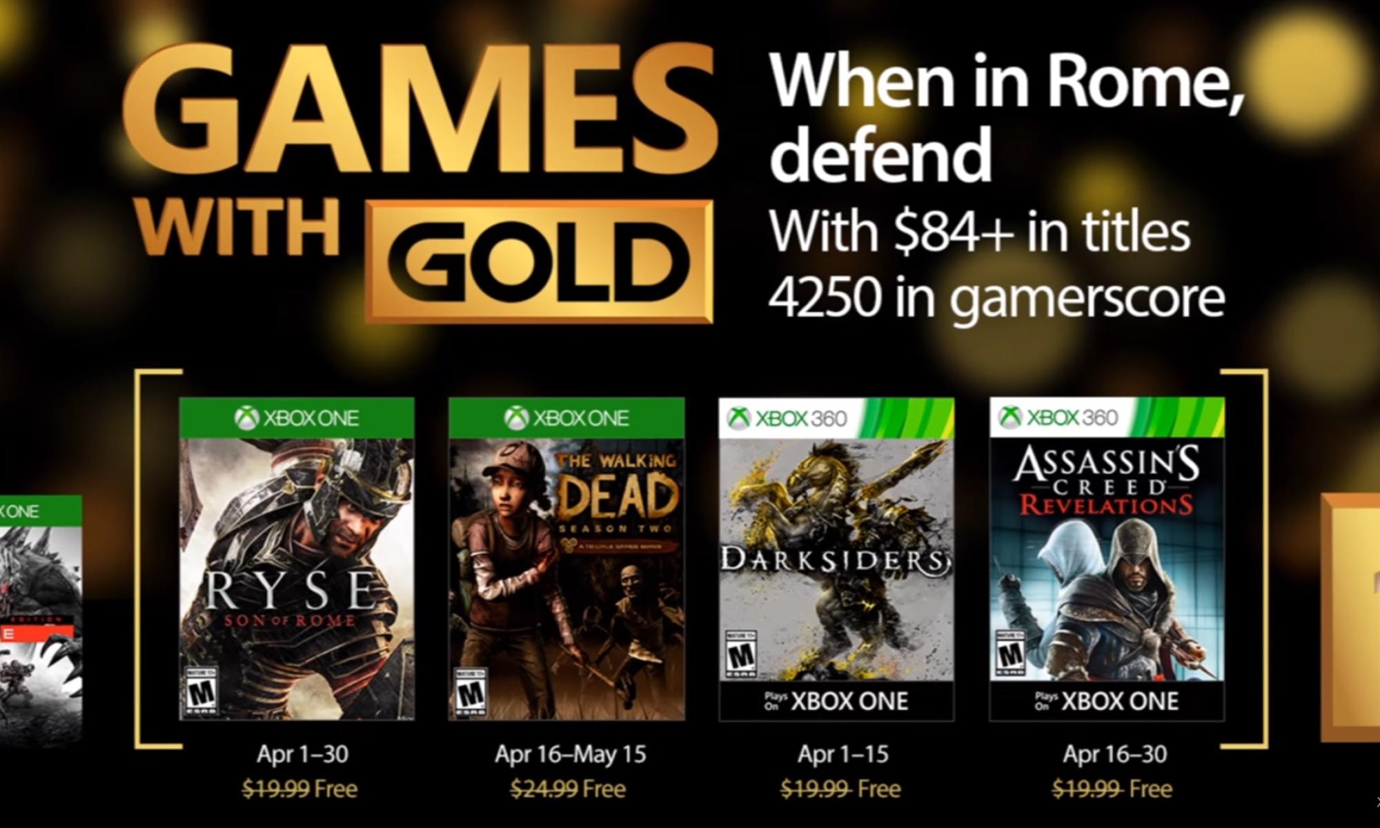 Games with gold huhtikuu