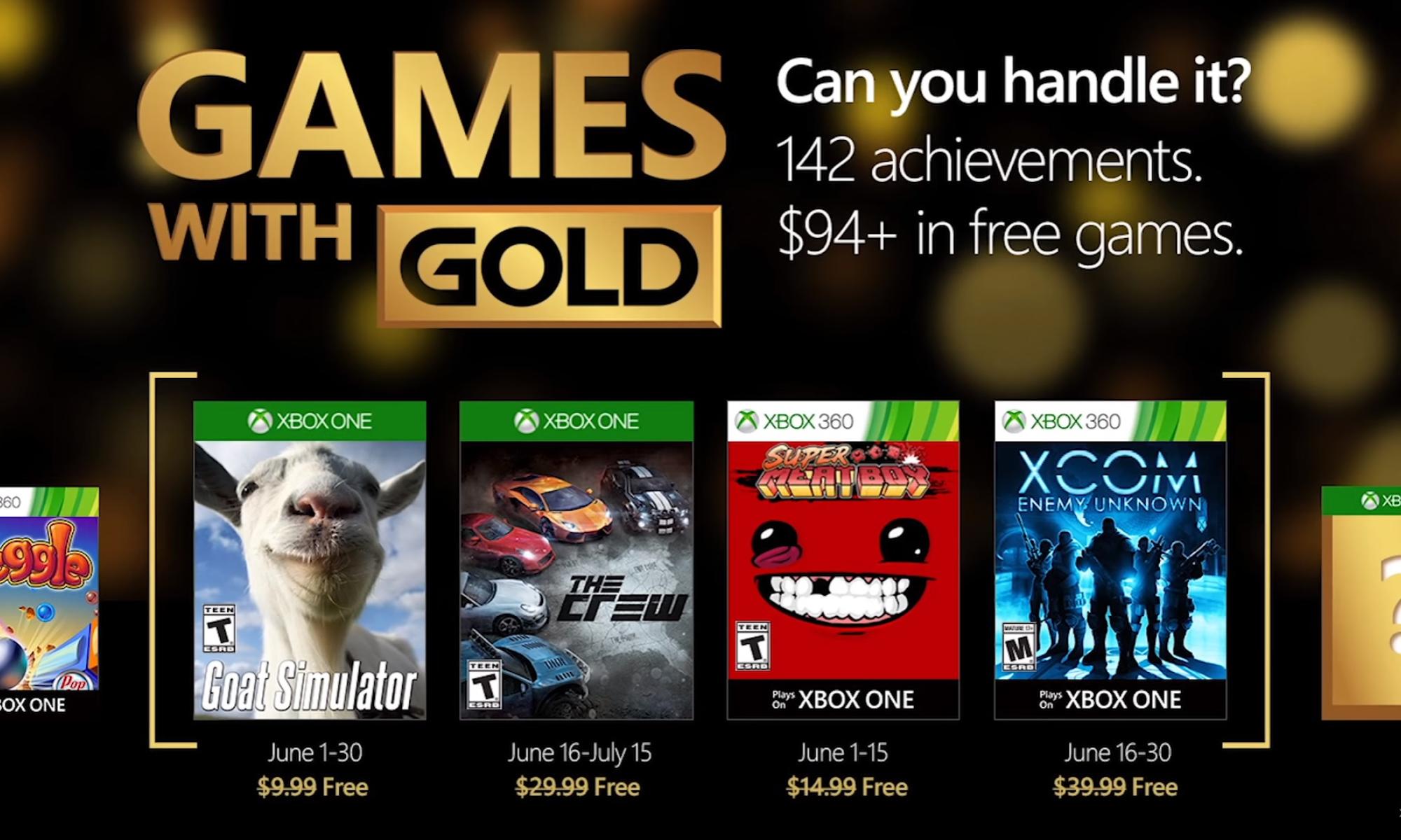 Games with Gold kesäkuu