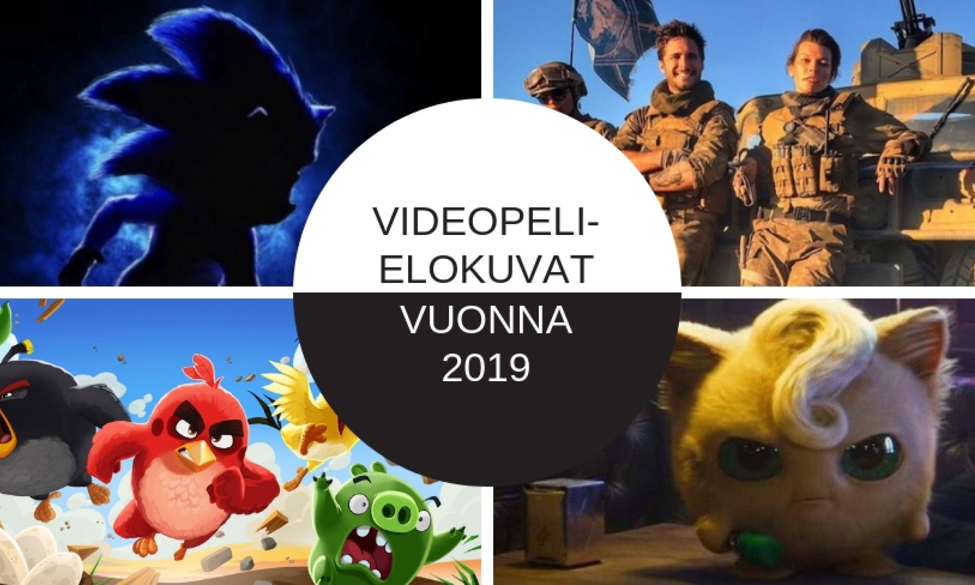 Videopelielokuvat vuonna 2019
