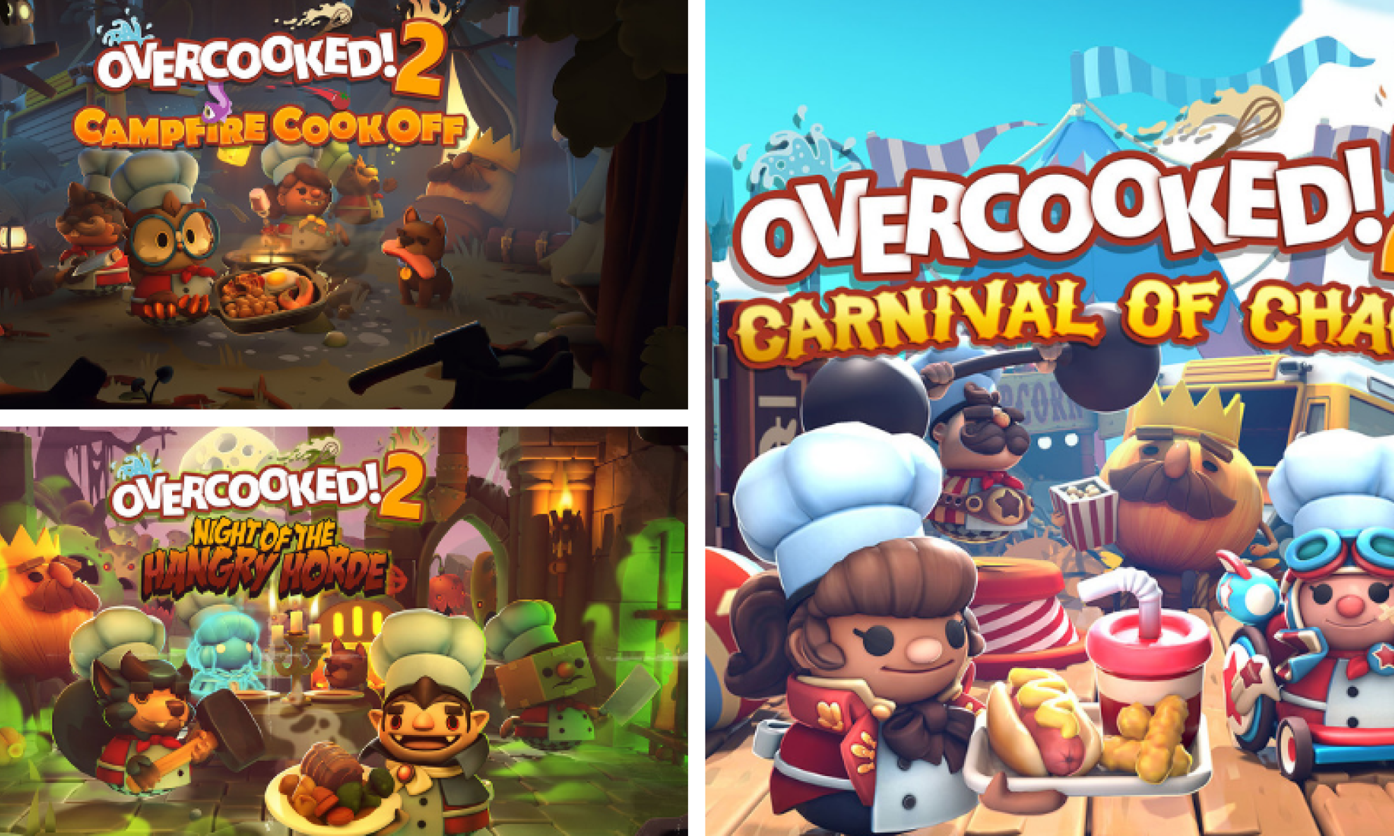 Overcooked! 2 Season pass kolme dlc-pakettia