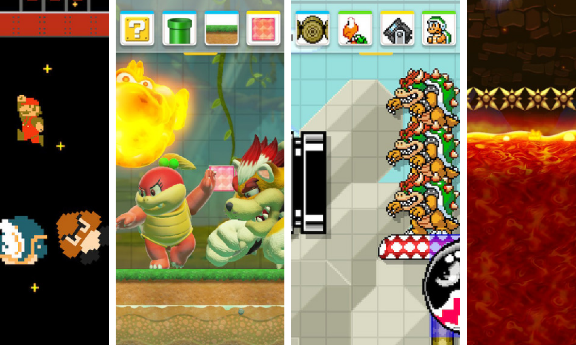Super Mario Maker 2 kollaasi