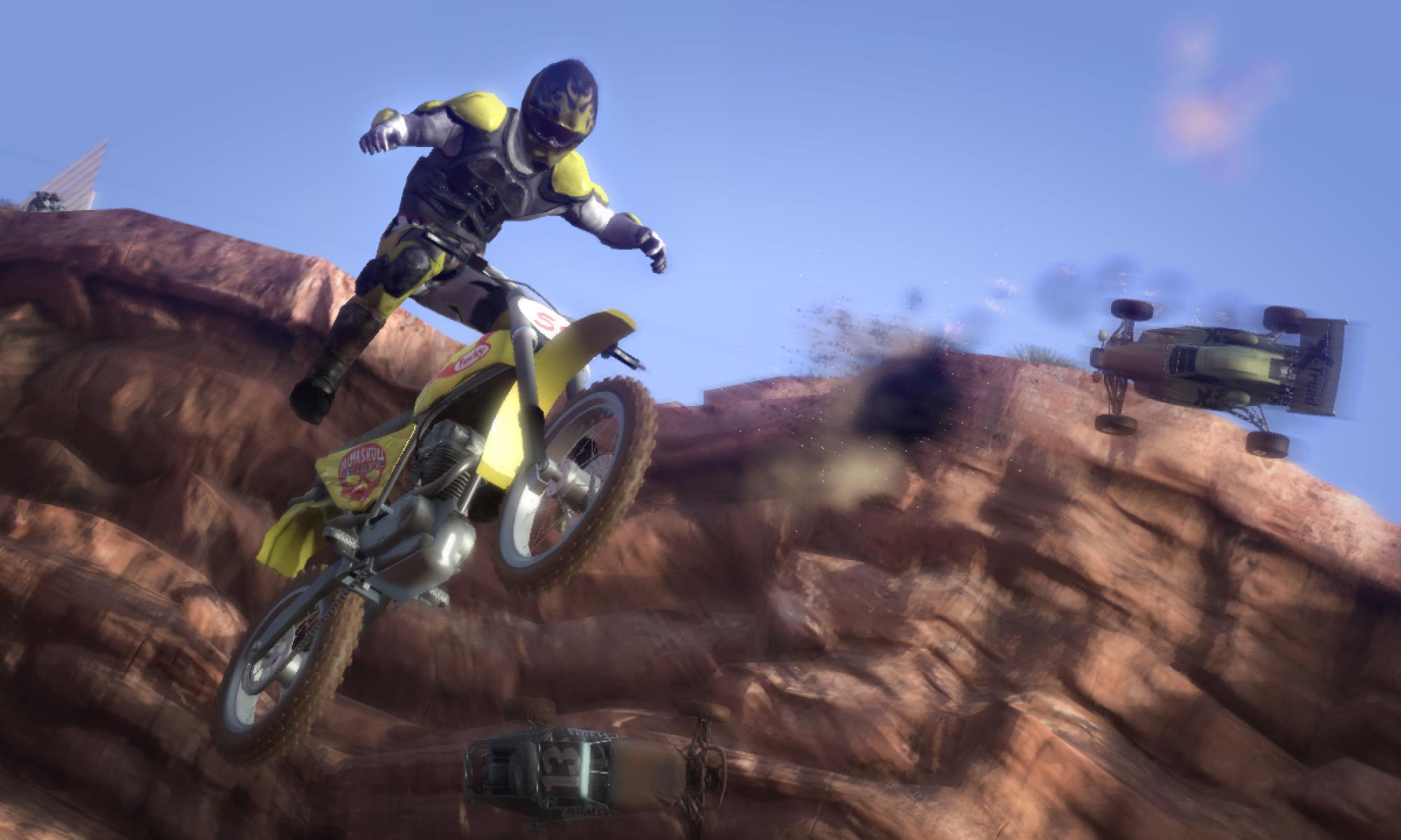 MotorStorm prätkä lennossa