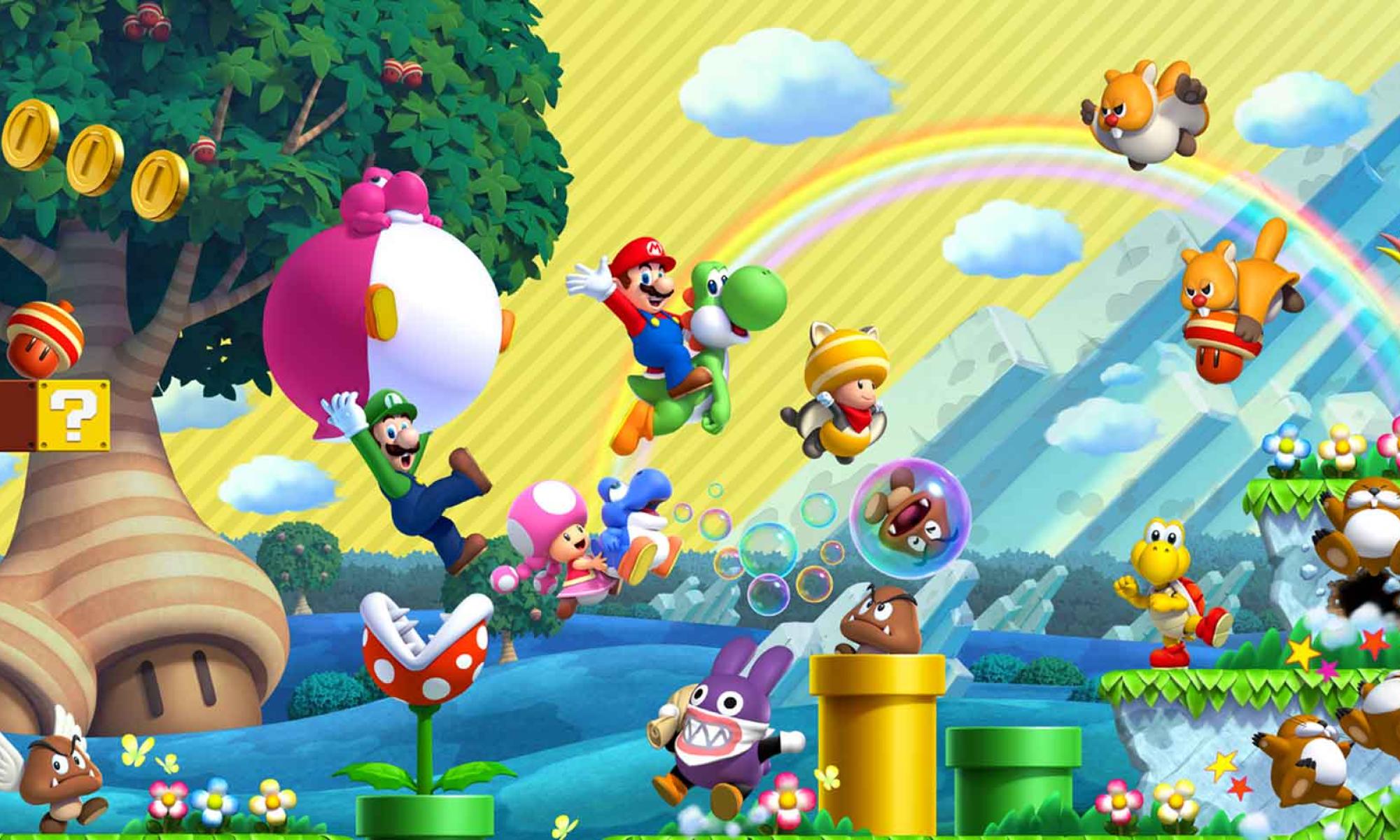 New Super Mario Bros. U Deluxe hahmoja vaikka muille jakaa