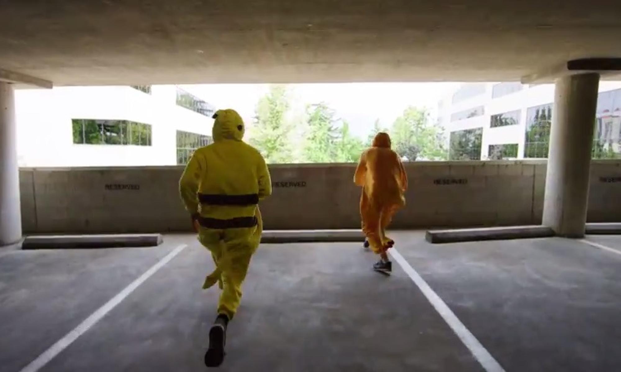 Pokémon parkour video