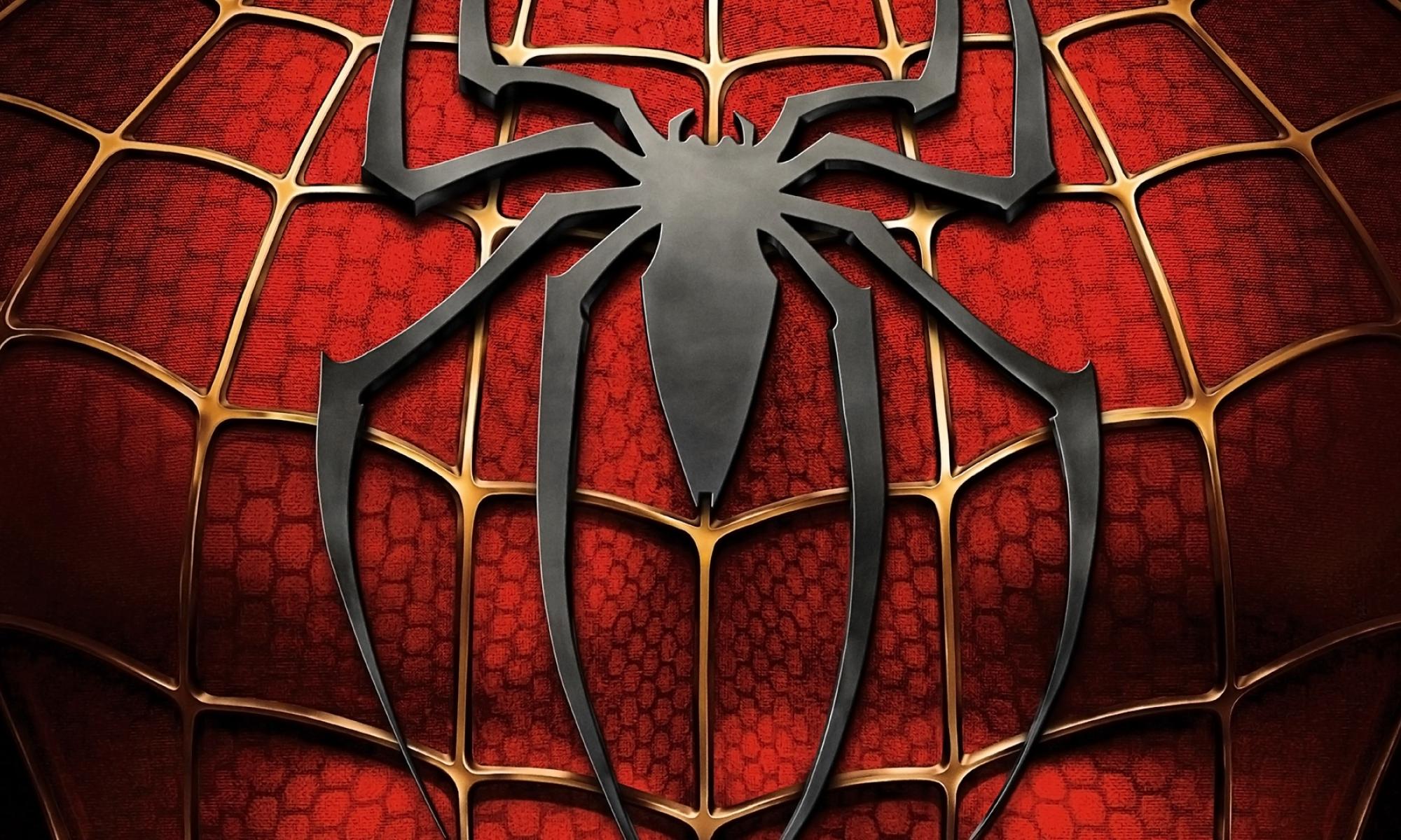 Spider-Man hämähäkki rinnassa