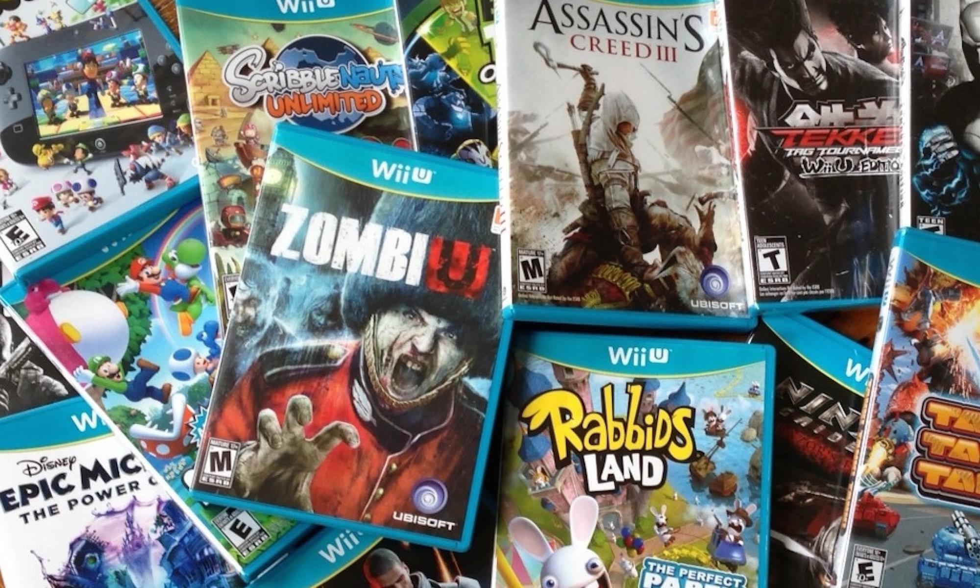 Wii U -pelejä konsolin julkaisun aikaan