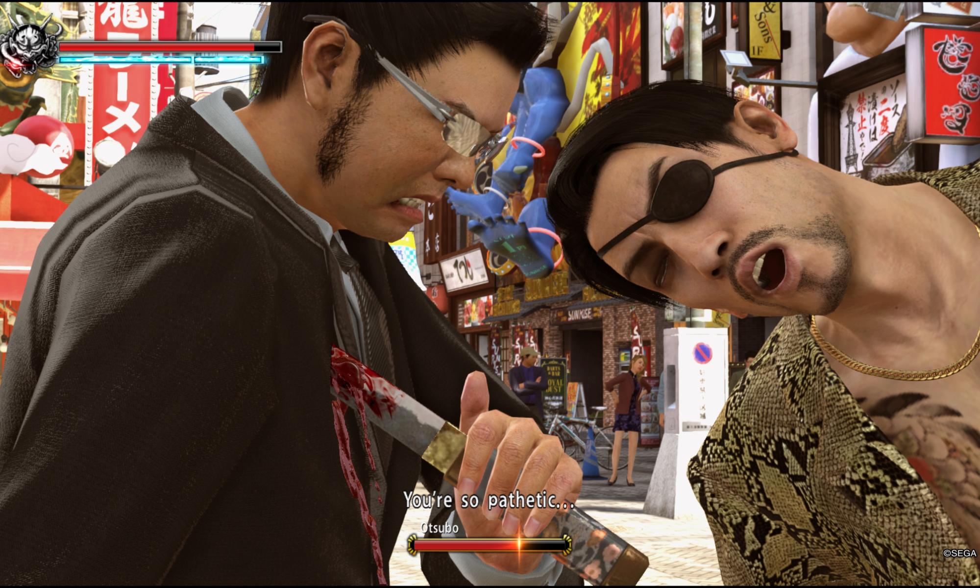 YAKUZA KIWAMI 2 Goro Majima puukottaa
