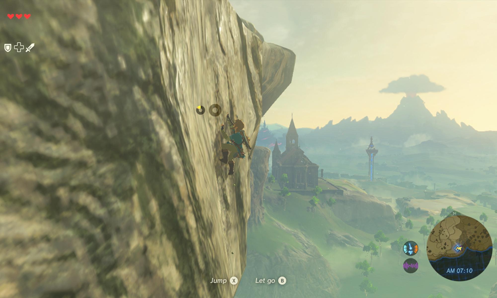 The Legend of Zelda: Breath of the Wild link kiipee kalliolla