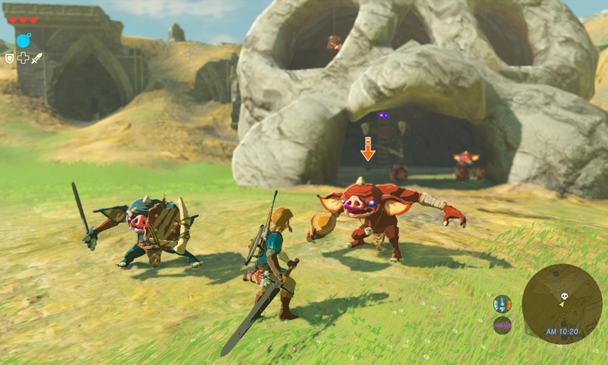 The Legend of Zelda: Breath of the Wild link taistelee