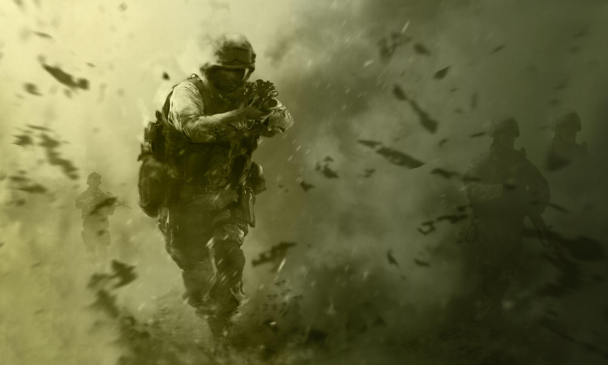 Call of Duty 4: Modern Warfare - Taistelija keskellä lentelevää sälää