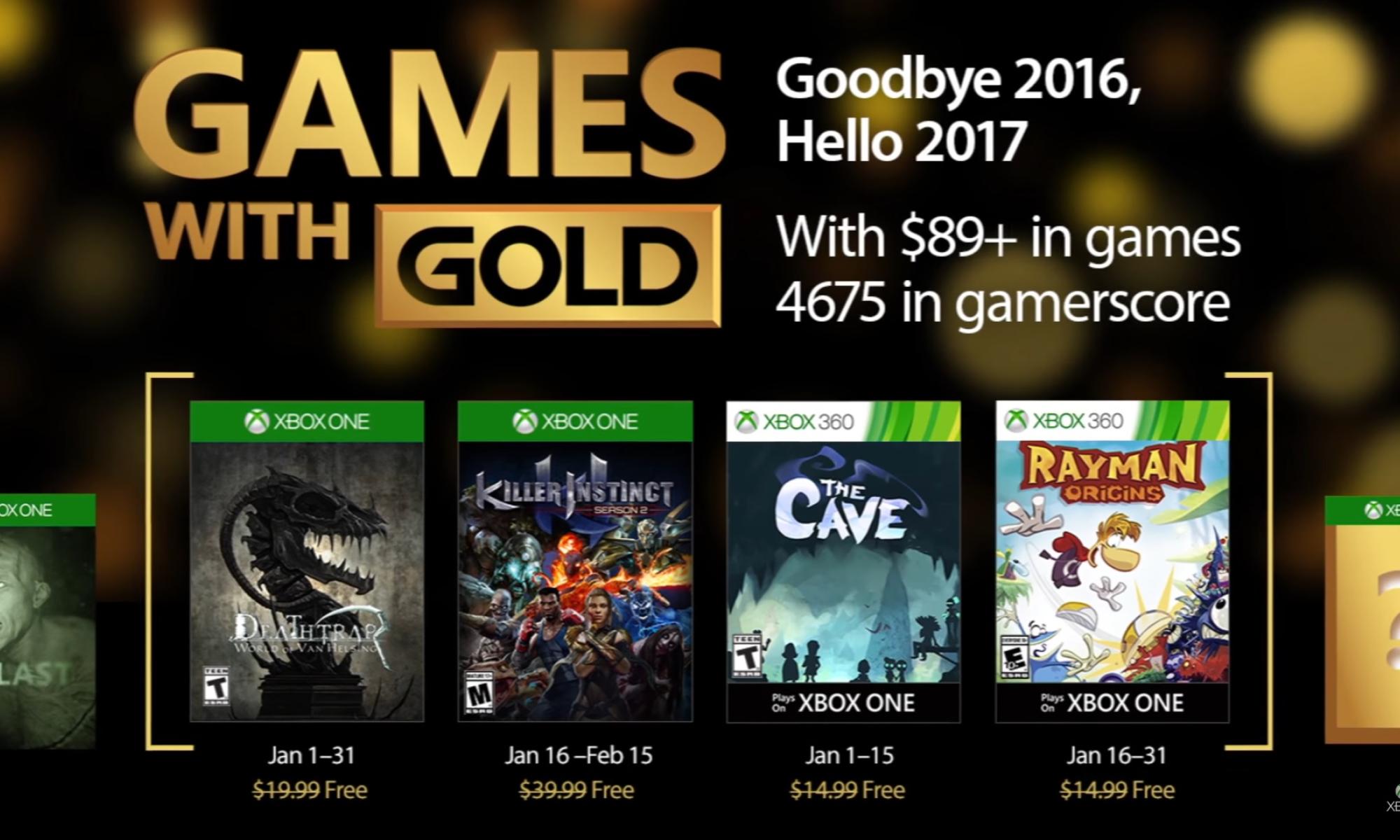games with gold tammikuu