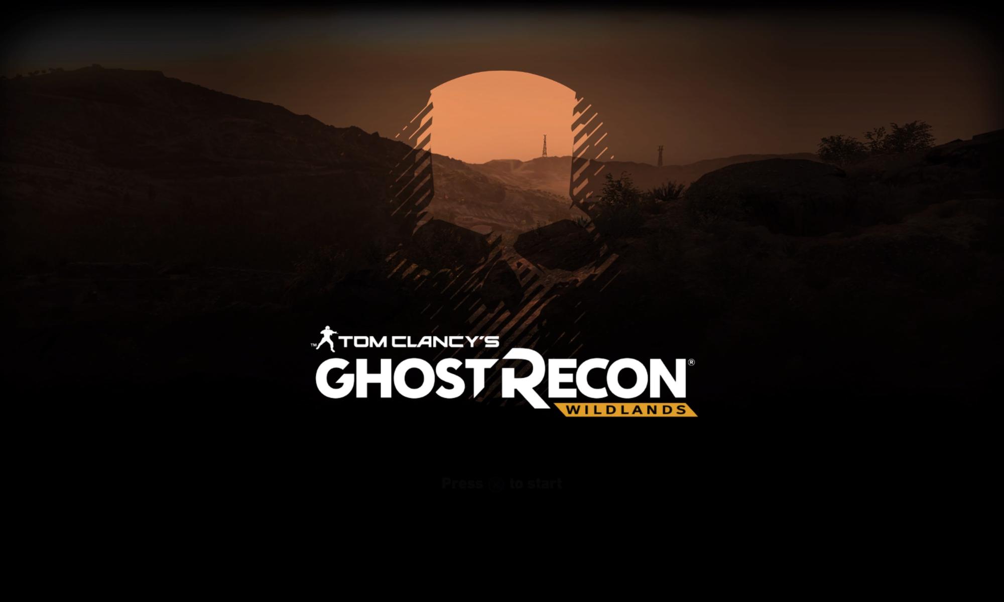 Ghost Recon Wildlands, Pääkalloruutu, pelin käynnistys