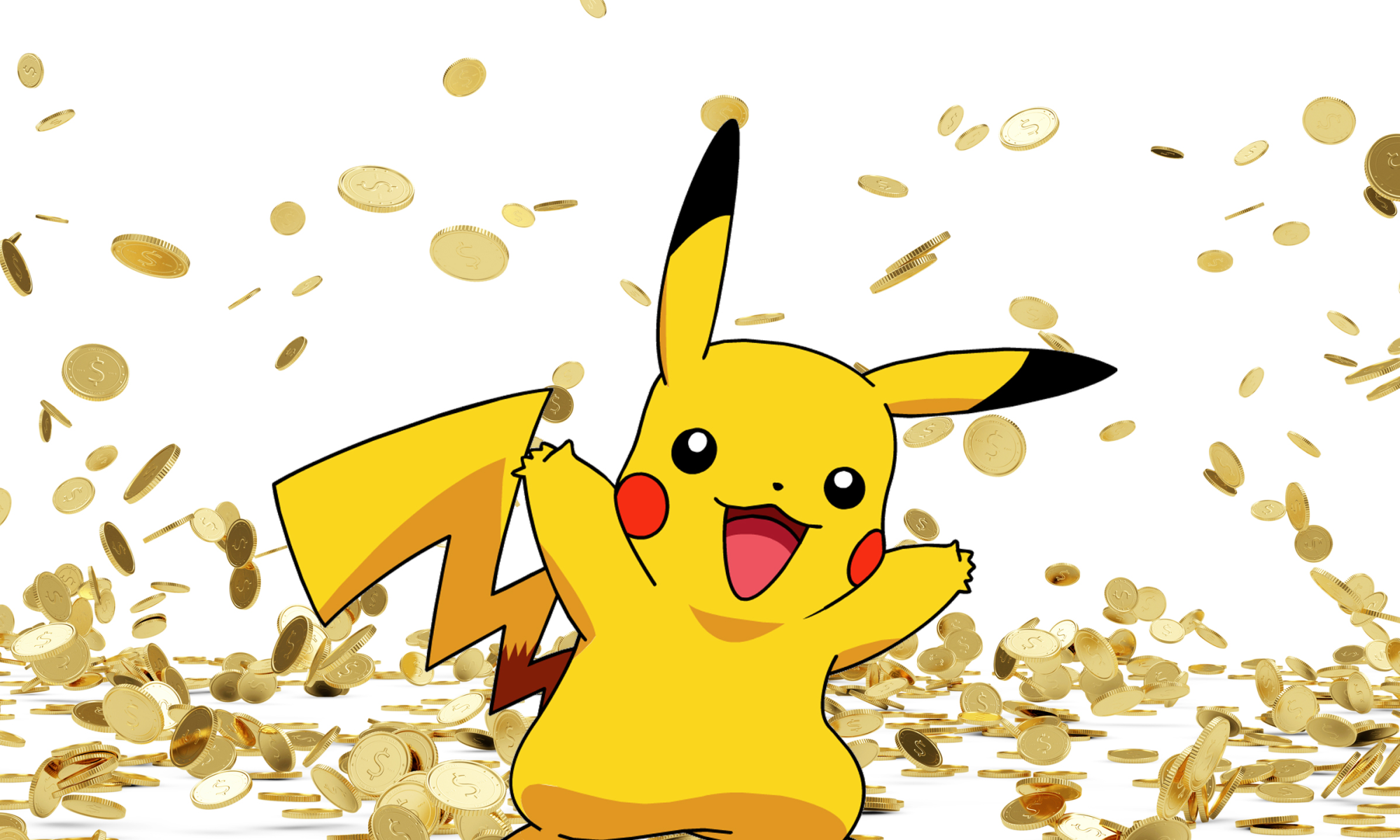 Pikachu ja kauheasti rahaa