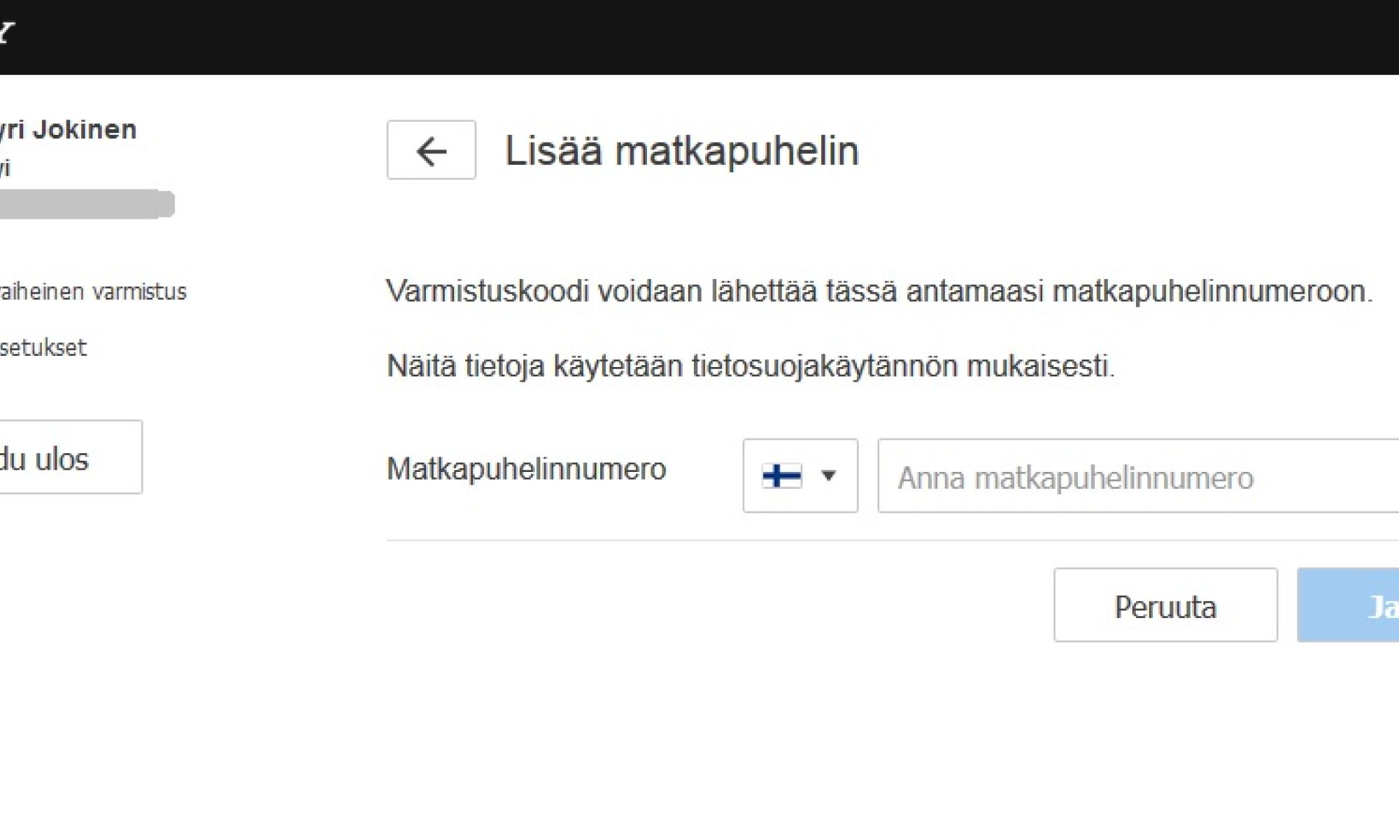PSN:n kaksivaiheinen vahvistus