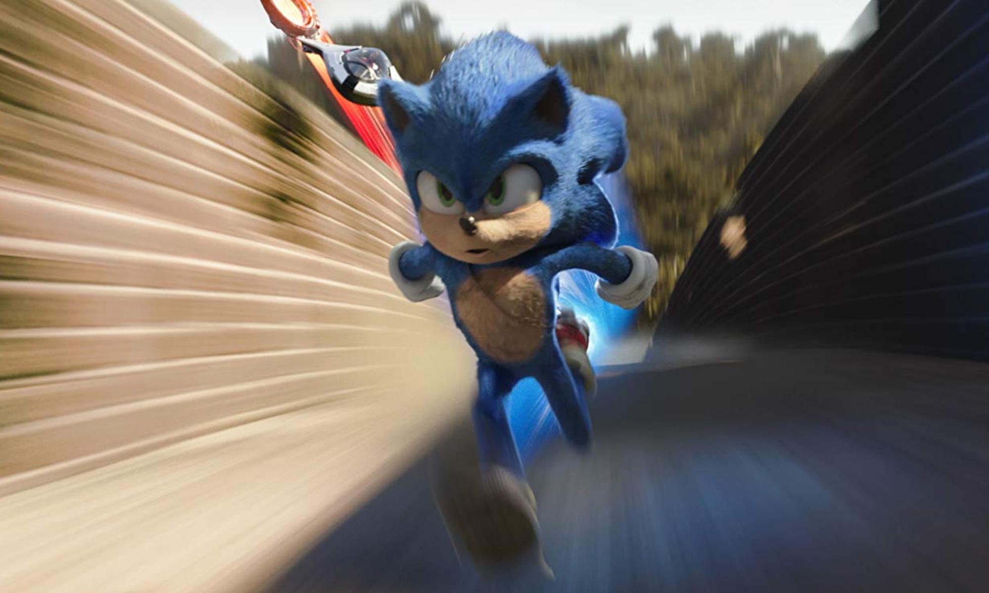 Sonic the Movie kovaa menoa muurilla