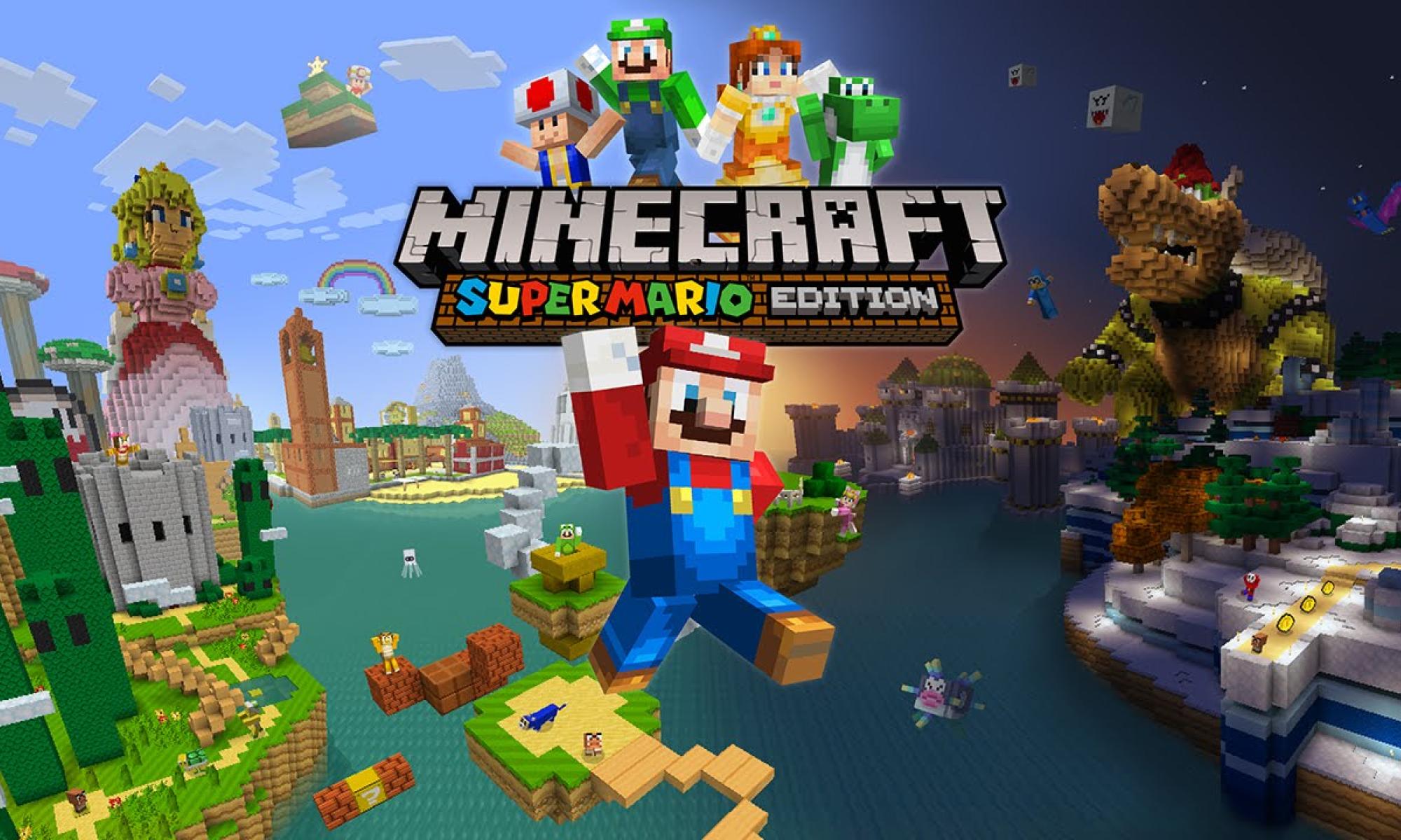 Minecraft Wii U Super Mario nostokuva