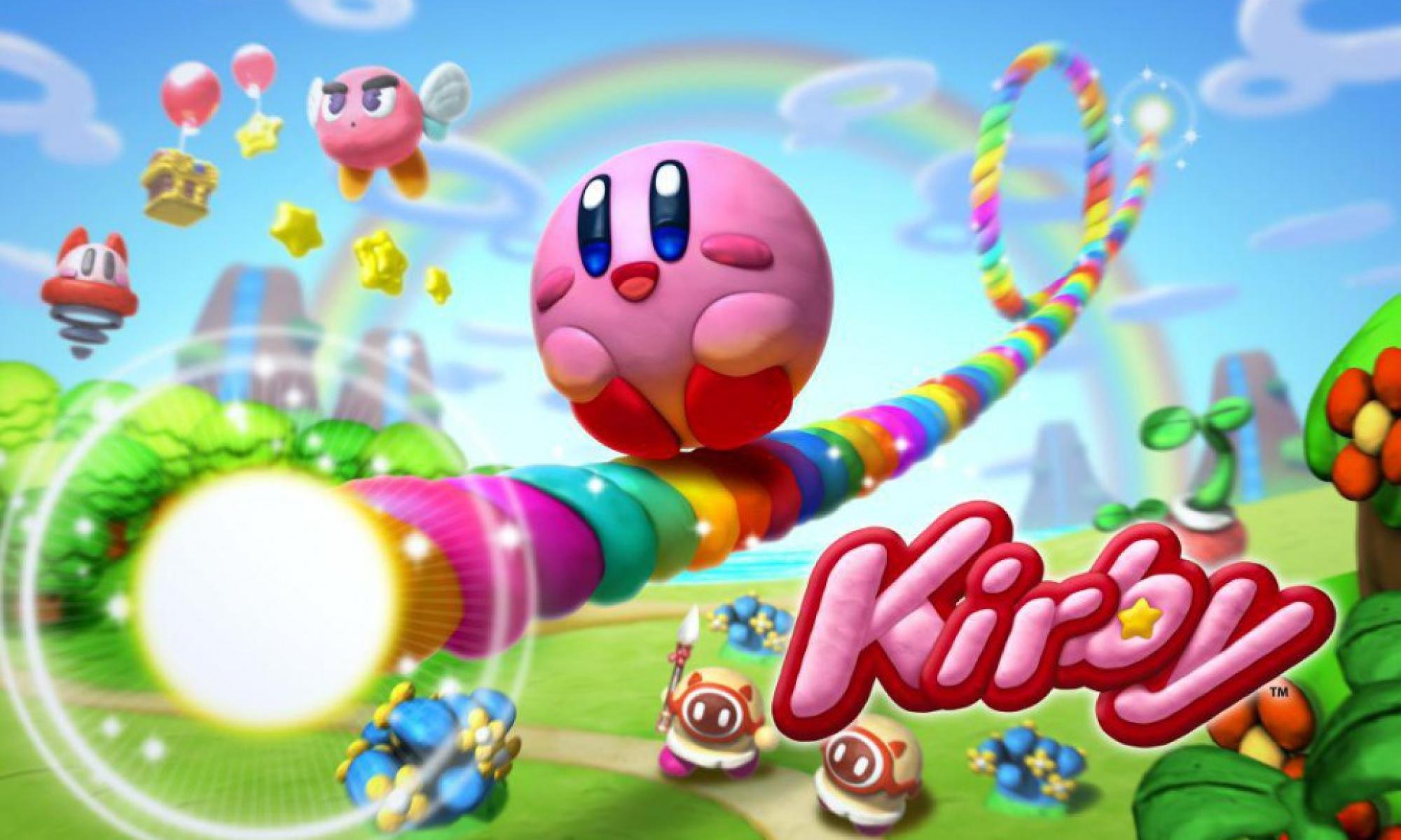 Kirby and the rainbow paintbrush