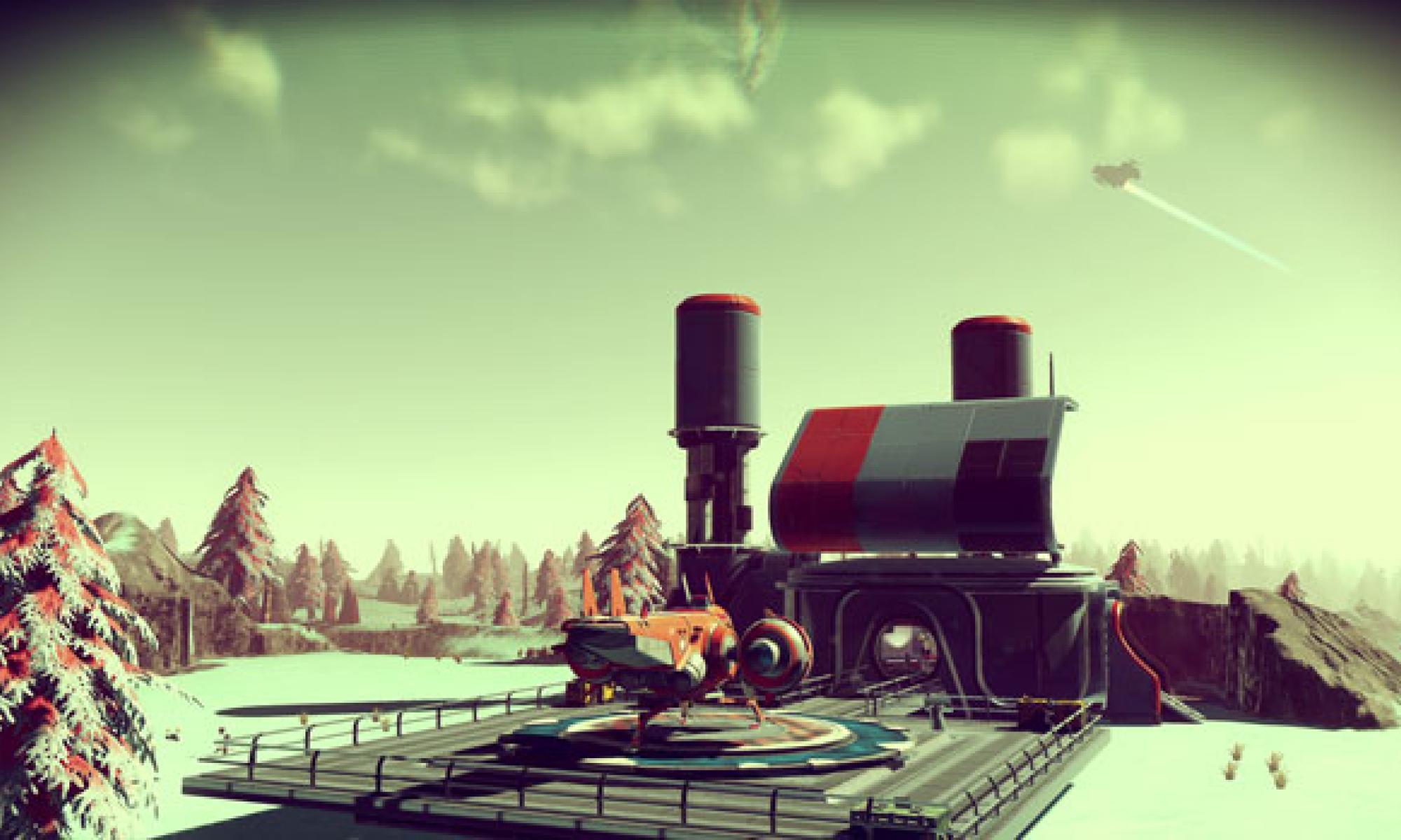 No Man's Sky, alus laskeutumisalustalla