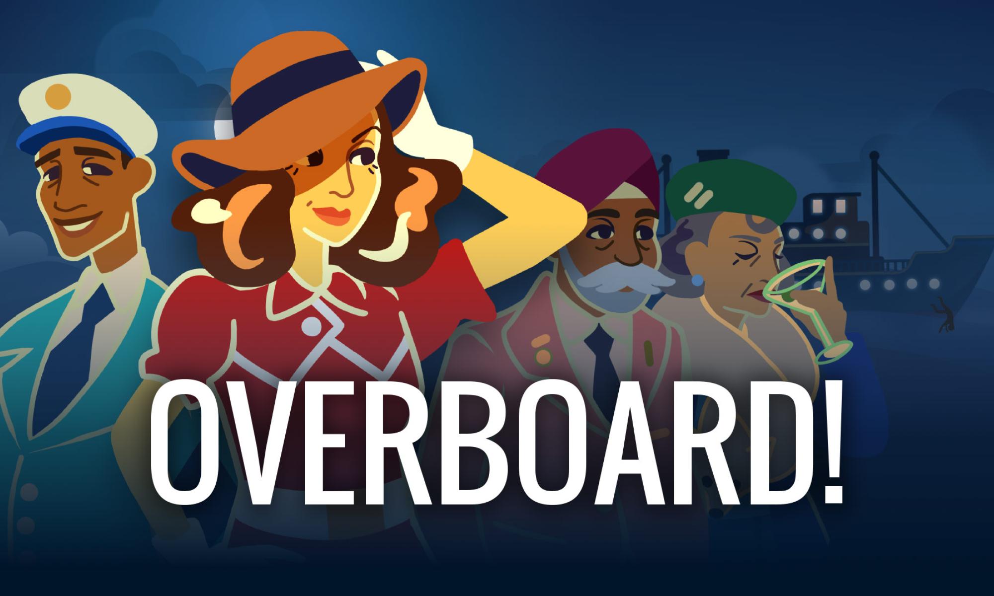 overboard nostokuva logolla varustettuna