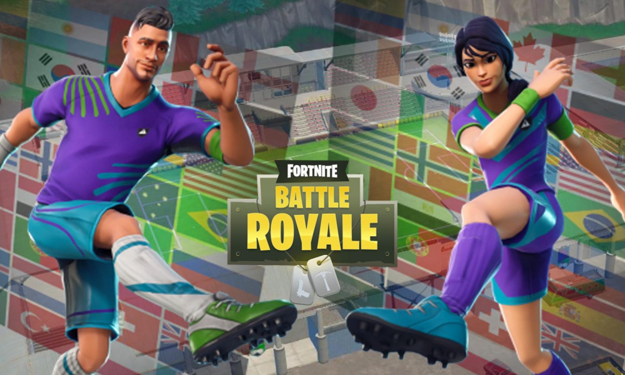 Fortnite ja jalkapallohahmot
