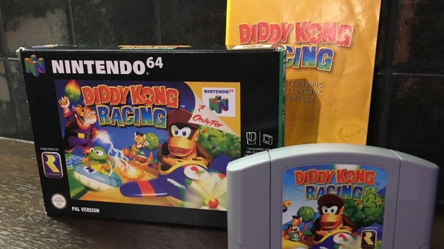 Diddy Kong Racing kotelo ja kasetti ja ohjeet