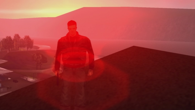 GTA III Aurinko värjää Liberty Cityn taivaan verenpunaiseksi