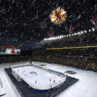 NHL 12, areena valmistautuu ottelun alkuun