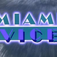 Miami Vice, kasaritunnelmainen logo televisiosarjasta.