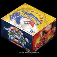 Pokémon kortteja avaamaton paketti huutokaupassa