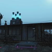 Fallout 4 - Mökki ja generaattori sen päällä.jpg
