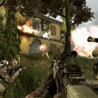 Call of Duty 4: Modern Warfare ja vyörytystä Overgrown-kartassa