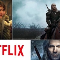 The Witcher Netflix Henry Cavill banneri lantti noiturille