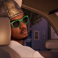 WATCH_DOGS 2 Watch Dogs 2 Marcus istumassa autossa kypärä päässä