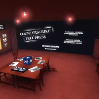 Ruutukaappaus HS:n uutishuoneesta Counter Strikessa