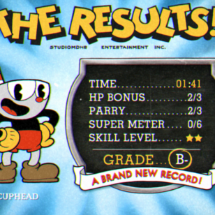 Cuphead results