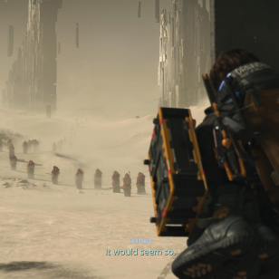 DEATH STRANDING 2_ ON THE BEACH_Hämärä jono