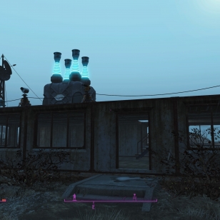 Fallout 4 - Mökki ja generaattori sen päällä.jpg