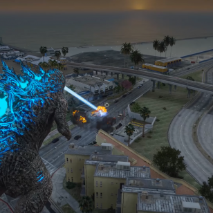 Godzilla Grand Theft Auto V modi