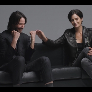 Keanu Reeves Carrie Ann Moss haastattelu Matrix