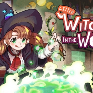 Little witch in the woods