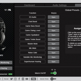 Turtle Beach Control Studio Macro settings