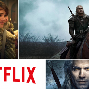 The Witcher Netflix Henry Cavill banneri lantti noiturille