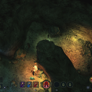 Sacred 2 Remaster - Hahmo piiloutui kiven taakse.jpg