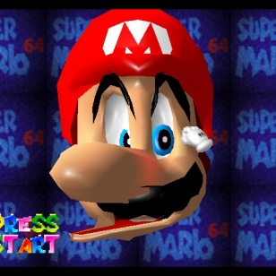 Super Mario 64 intro ruutu title