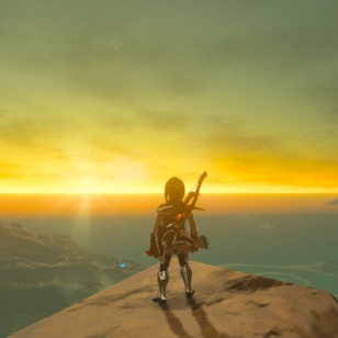 The Legend of Zelda Breath of the Wild auringonlasku auringonnousu