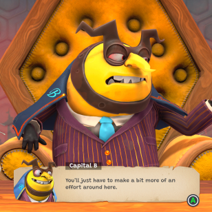 Yooka-Replaylee_Capital Bee käskyttää Yooka-Replaylee_Capital Bee käskyttää