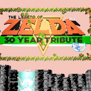 The Legend of Zelda vokselisivusto huom ei pelin oikea logo