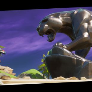 Fortnite Boseman statue